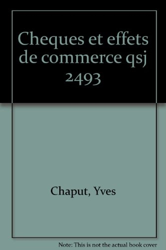 Chèques et effets de commerce