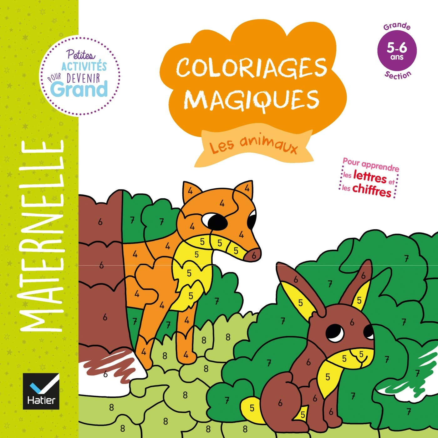 Les animaux : coloriages magiques maternelle grande section, 5-6 ans