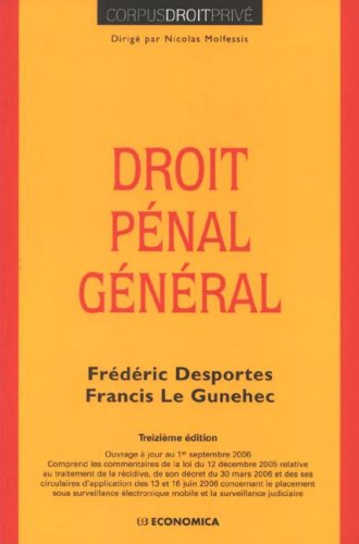 Droit pénal général