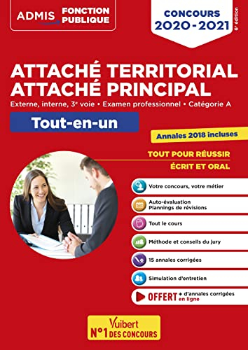 Attaché territorial, attaché principal : externe, interne, 3e voie, examen professionnel, catégorie 