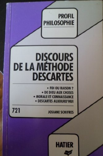 profil d'une oeuvre : discours de la méthode profil n,721