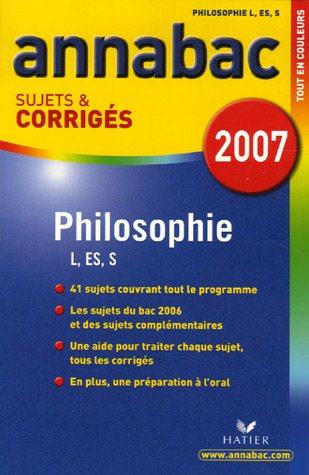 philosophie tle l, es, s : sujets et corrigés