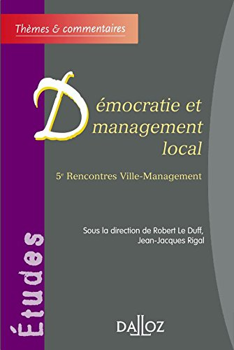 Démocratie et management local