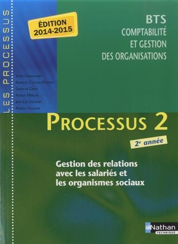 Processus 2 : gestion des relations avec les salariés et les organismes sociaux : BTS CGO 2e année