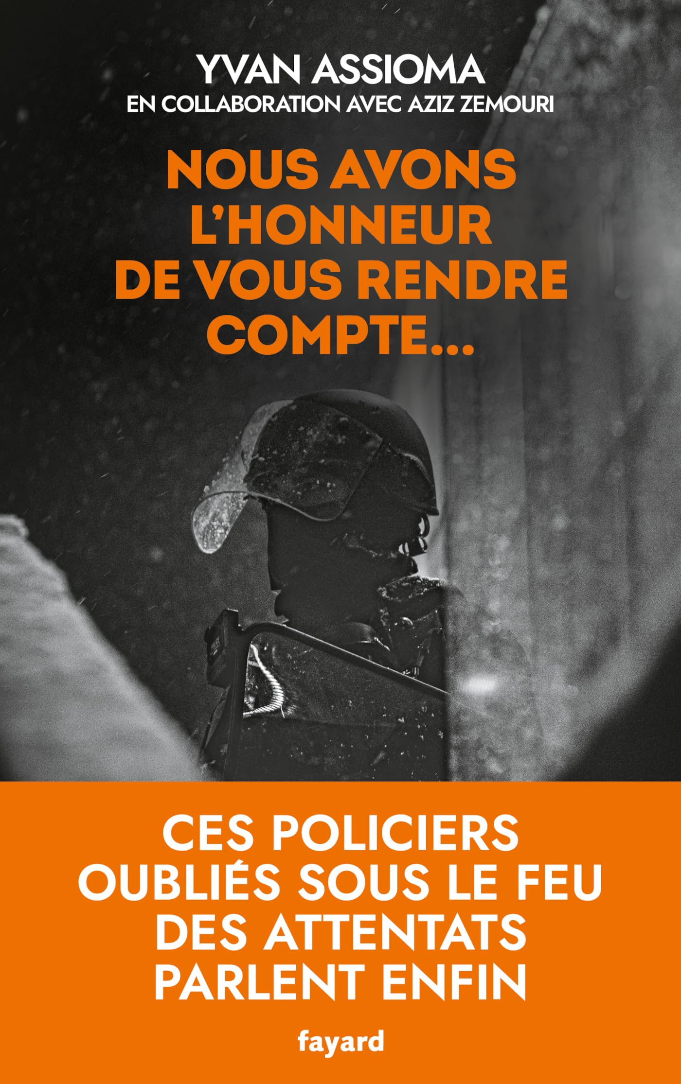 Nous avons l'honneur de vous rendre compte...