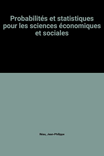 probabilités et statistiques pour les sciences économiques et sociales