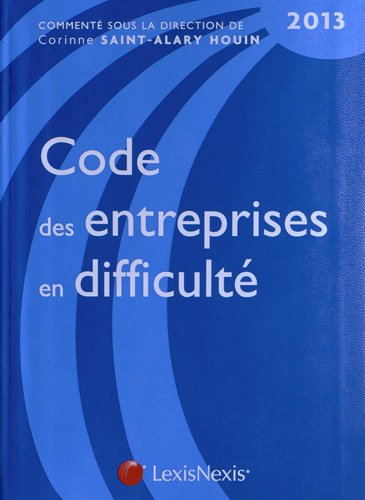 Code des entreprises en difficulté : 2013