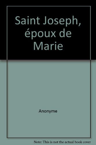 Saint Joseph, époux de Marie
