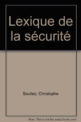 Lexique de la sécurité