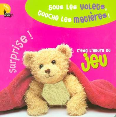 Surprise ! C'est l'heure du jeu : sous les volets, touche les matières