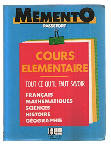 Mémento passeport cours élémentaire