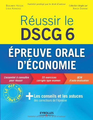 Réussir le DSCG 6 : épreuve orale d'économie