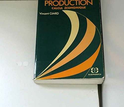 gestion de la production - calcul économique