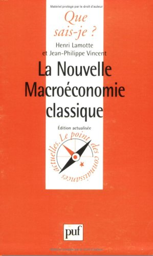 La Nouvelle macroéconomie classique