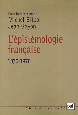 L'épistémologie française, 1830-1970