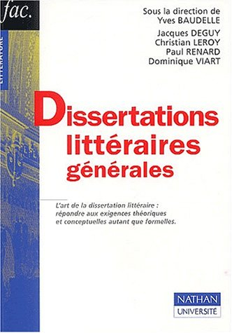 Dissertations littéraires générales