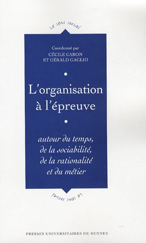 L'organisation à l'épreuve : autour du temps, de la sociabilité, de la rationalité et du métier