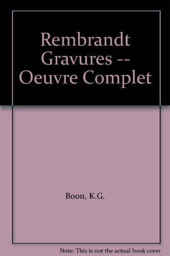 rembrandt gravures oeuvre complet