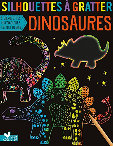 Dinosaures : silhouettes à gratter