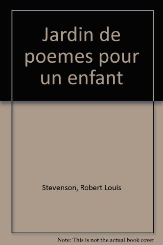 A child's garden of verses. Jardin de poèmes pour un enfant