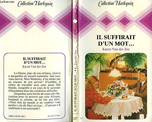 il suffirait d'un mot (collection harlequin)