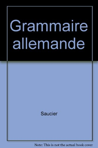 grammaire allemande ae    (ancienne edition)