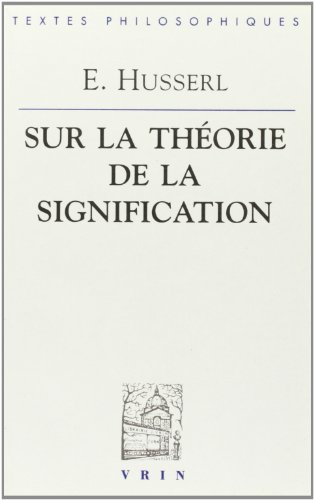 Sur la théorie de la signification