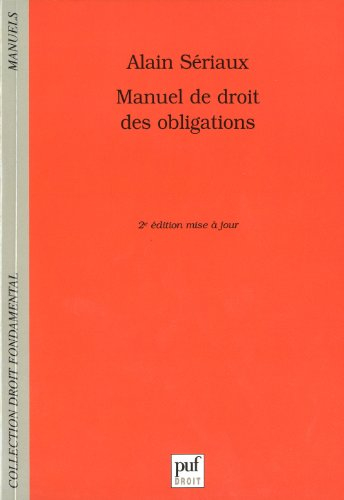 Manuel de droit des obligations