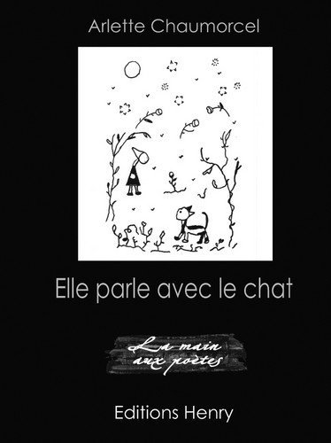 Elle parle avec le chat