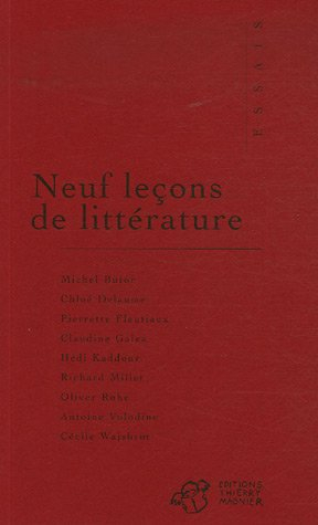 Neuf leçons de littérature