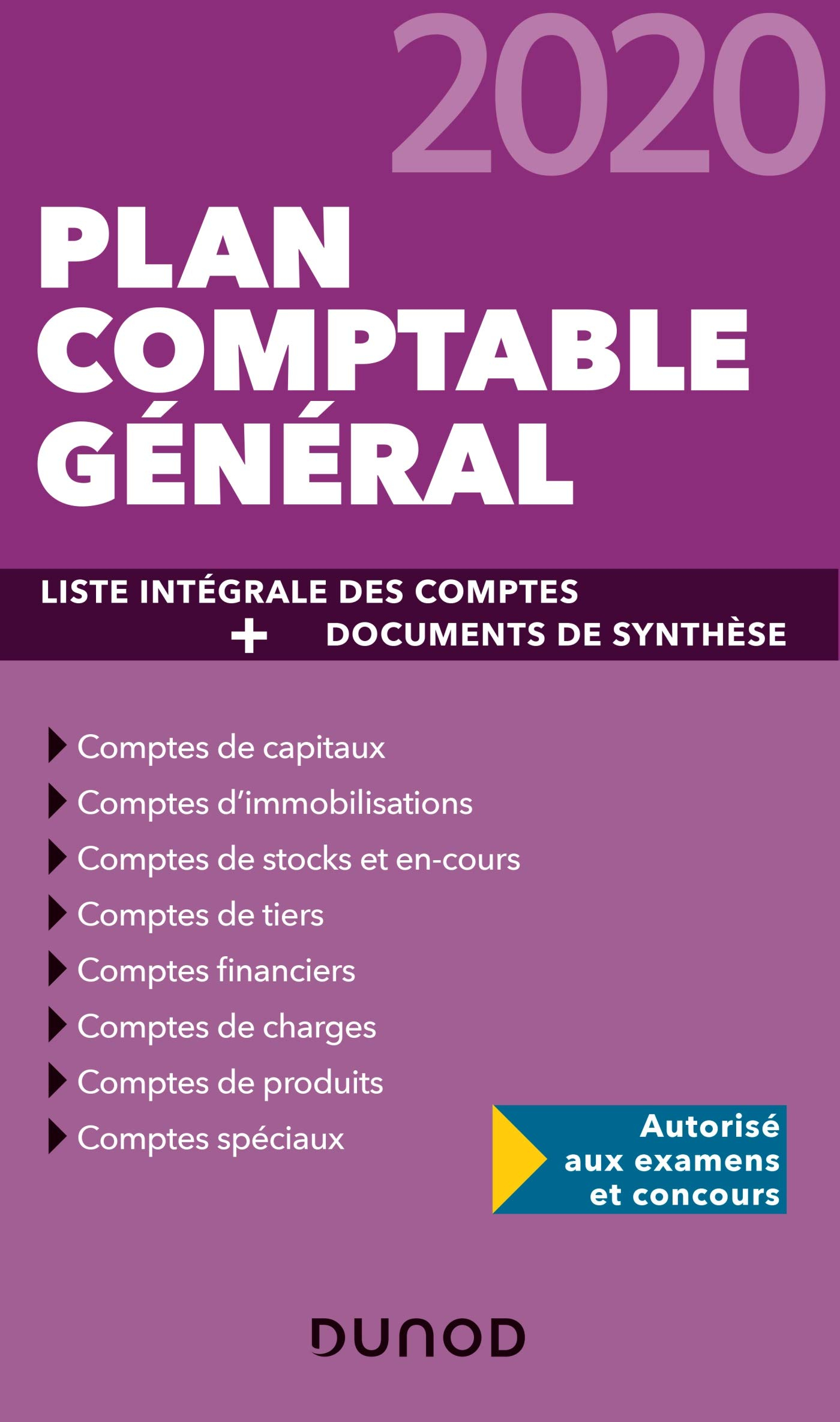 Plan comptable général 2020 : liste intégrale des comptes + documents de synthèse