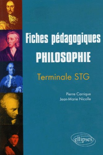 Philosophie terminale STG : fiches pédagogiques