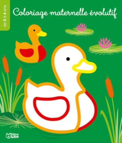 Le canard : coloriage maternelle évolutif : de 3 à 4 ans