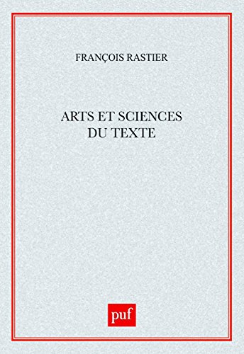 Arts et sciences du texte