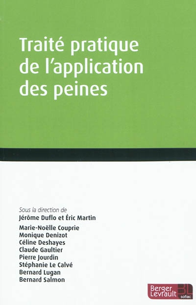 Traité pratique de l&#039;application des peines