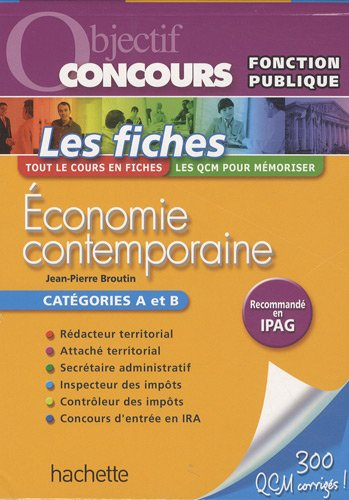 Economie contemporaine : catégories A et B