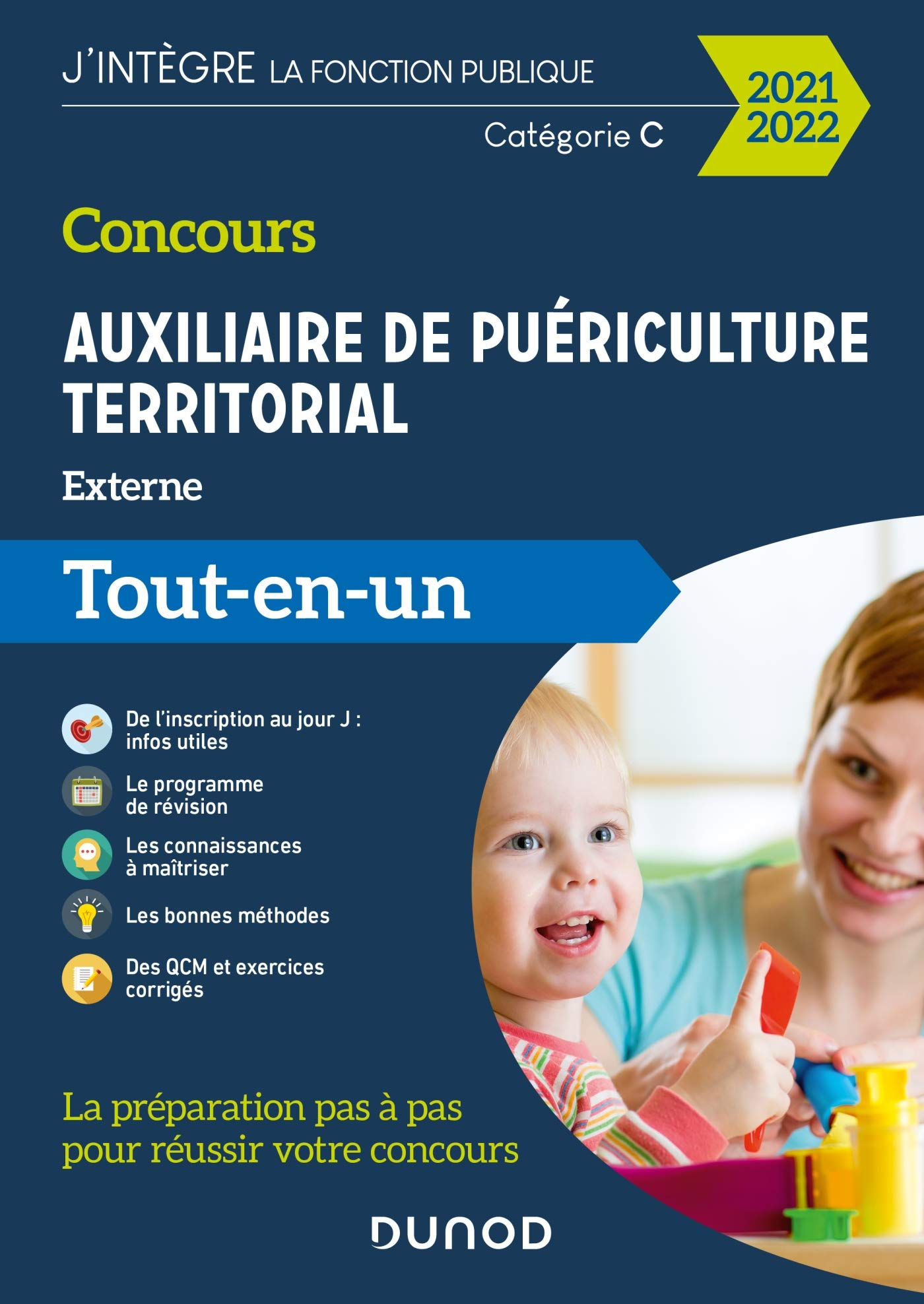Concours auxiliaire de puériculture territorial : externe : tout-en-un, 2021-2022