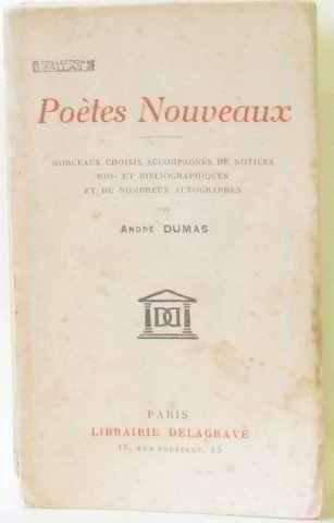poètes nouveaux. morceaux choisis accompagnés de n