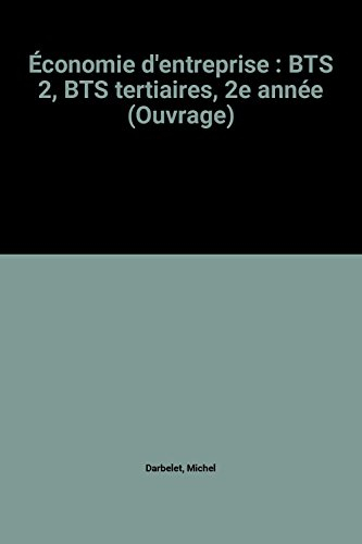 Economie d'entreprise, BTS 2