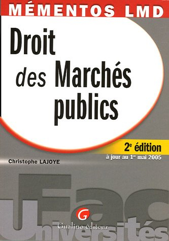 Droit des marchés publics