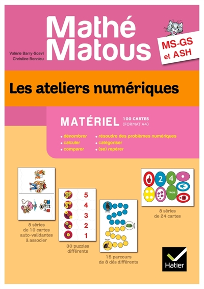 Les ateliers numériques, MS, GS, ASH : matériel