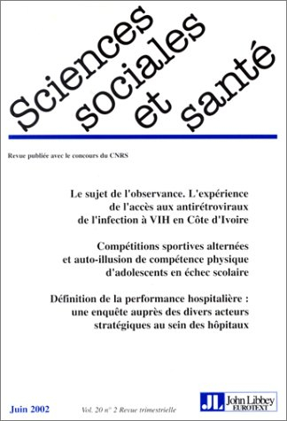 Sciences sociales et santé, n° 2 (2002)