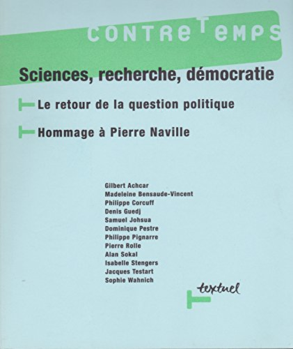 Contretemps, n° 14. Sciences, recherche, démocratie