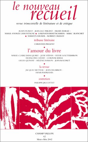 Nouveau recueil (Le), n° 62. L'amour du livre
