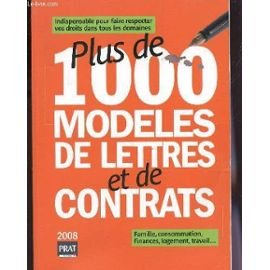 Plus de 1.000 modèles de lettres et de contrats : indispensable pour faire respecter vos droits dans