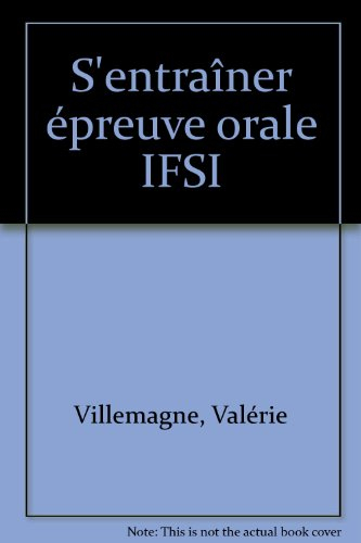 s'entraîner à l'épreuve orale ifsi