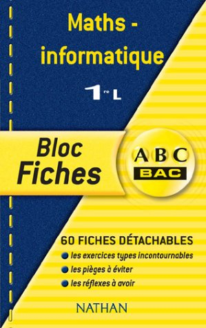 Mathématiques-informatique 1e L