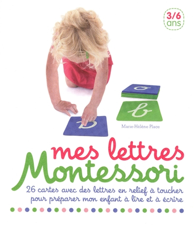 Mes lettres Montessori : 26 cartes avec des lettres en relief à toucher pour préparer mon enfant à l