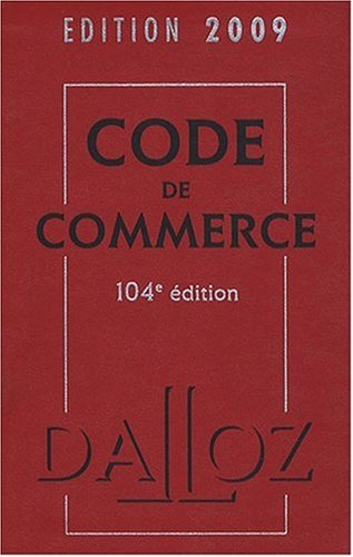Code de commerce 2009