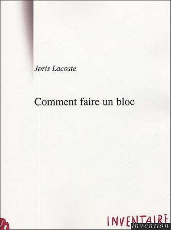 Comment faire un bloc